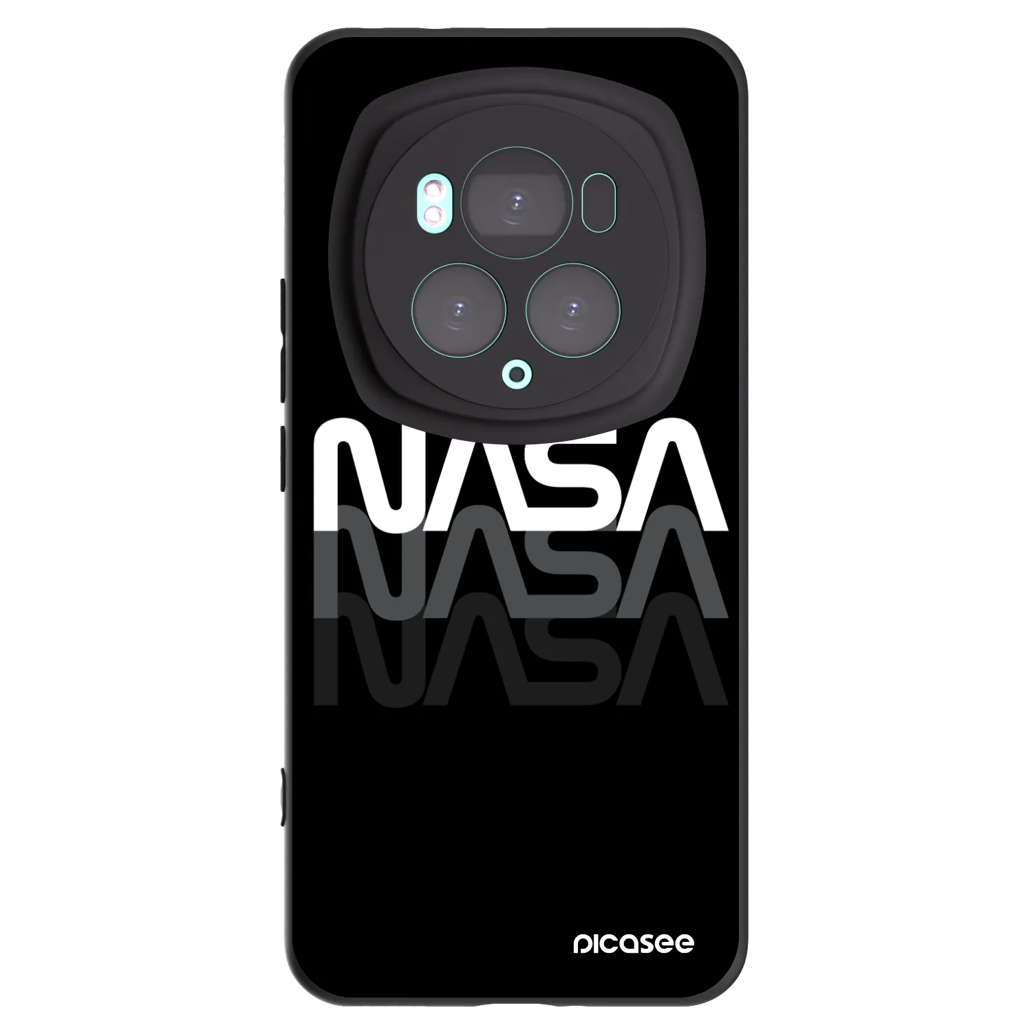 Picasee Honor Magic6 Pro Hülle - Schwarzes Silikon - NASA Triple