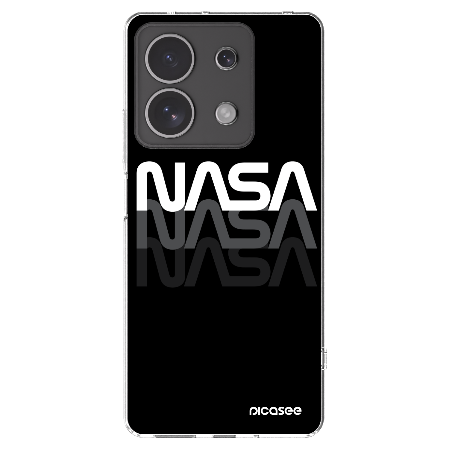 Picasee Xiaomi Redmi Note 13 4G Hülle - Transparentes Silikon - NASA Triple