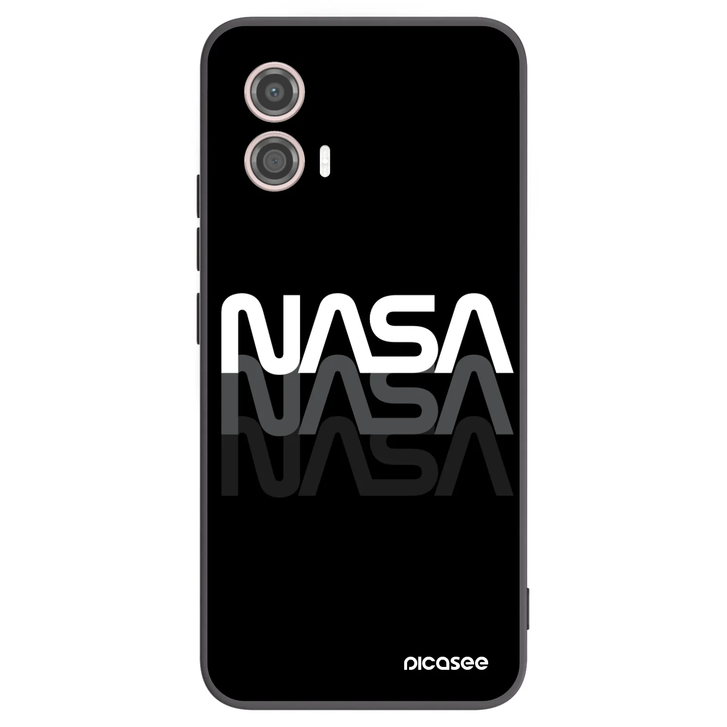 Picasee Motorola Moto G53 5G Hülle - Schwarzes Silikon - NASA Triple