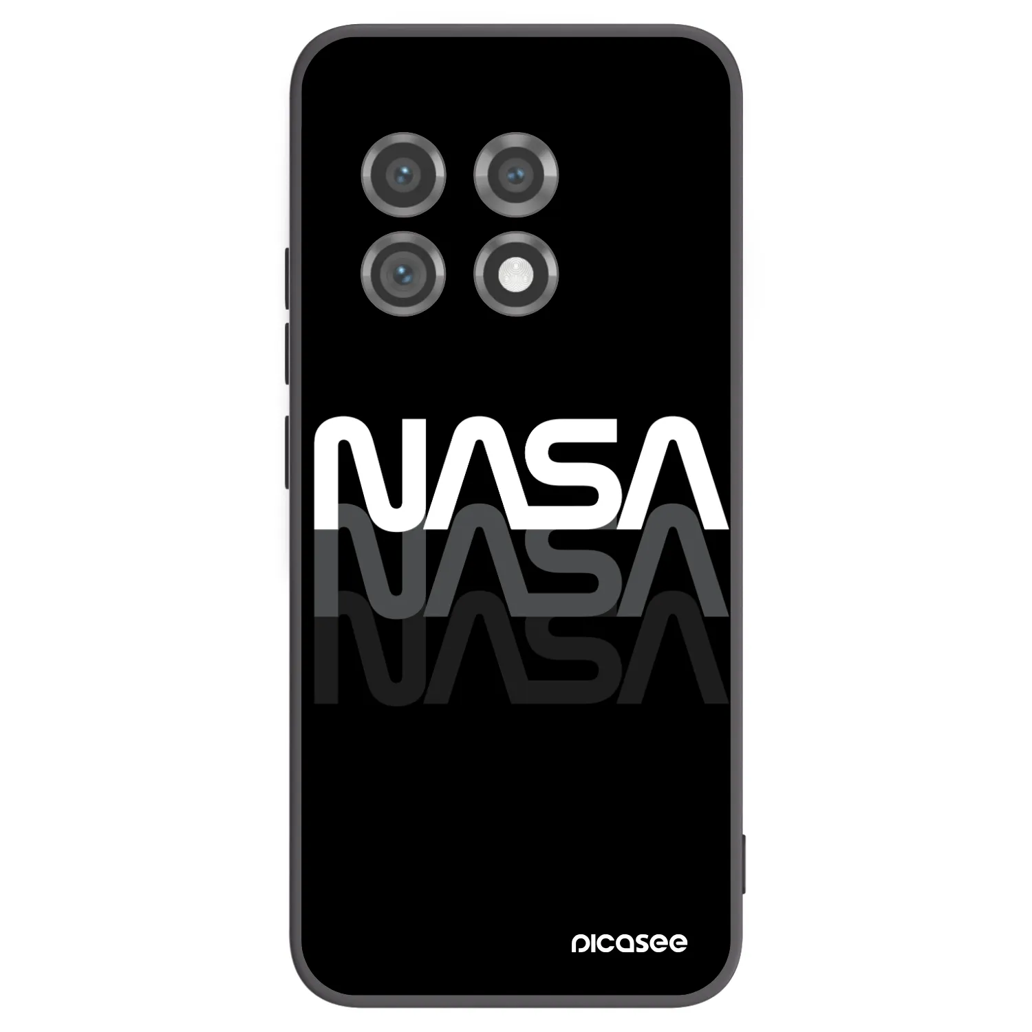 Picasee OnePlus 11 5G Hülle - Schwarzes Silikon - NASA Triple