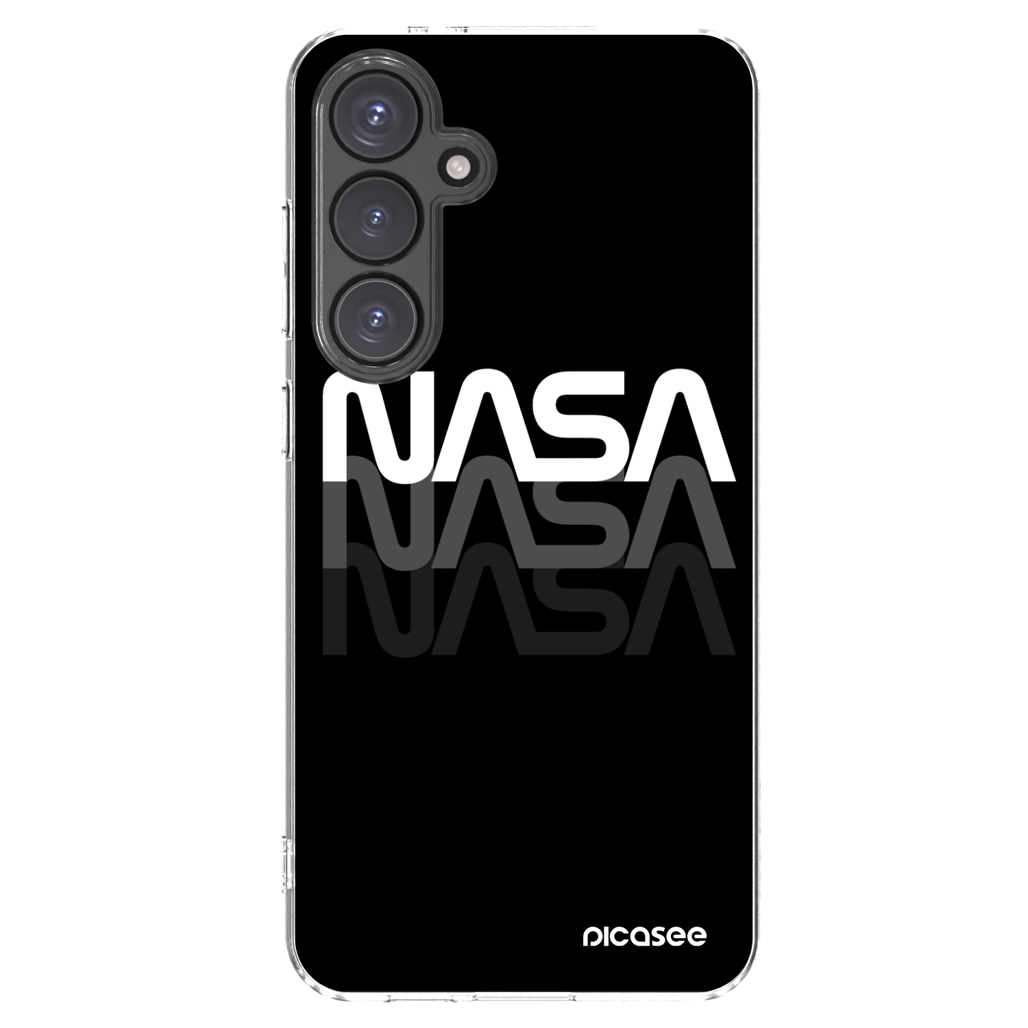 Picasee Samsung Galaxy S24 FE S721B Hülle - Transparentes Silikon - NASA Triple