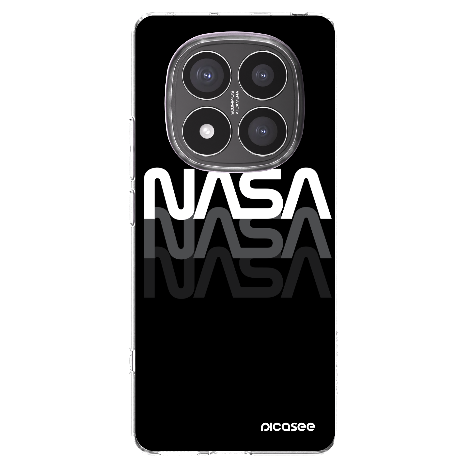 Picasee Xiaomi Redmi Note 14 Pro+ 5G Hülle - Transparentes Silikon - NASA Triple