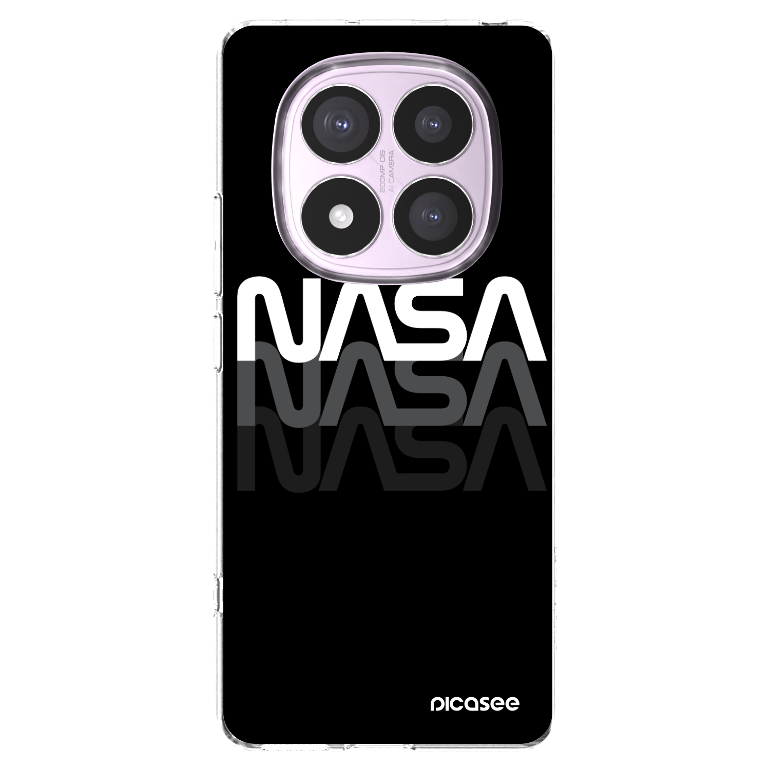 Picasee Xiaomi Redmi Note 14 Pro 5G Hülle - Transparentes Silikon - NASA Triple