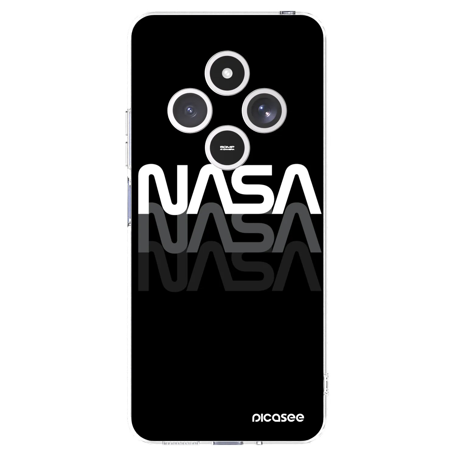 Picasee Xiaomi Redmi 14C Hülle - Transparentes Silikon - NASA Triple