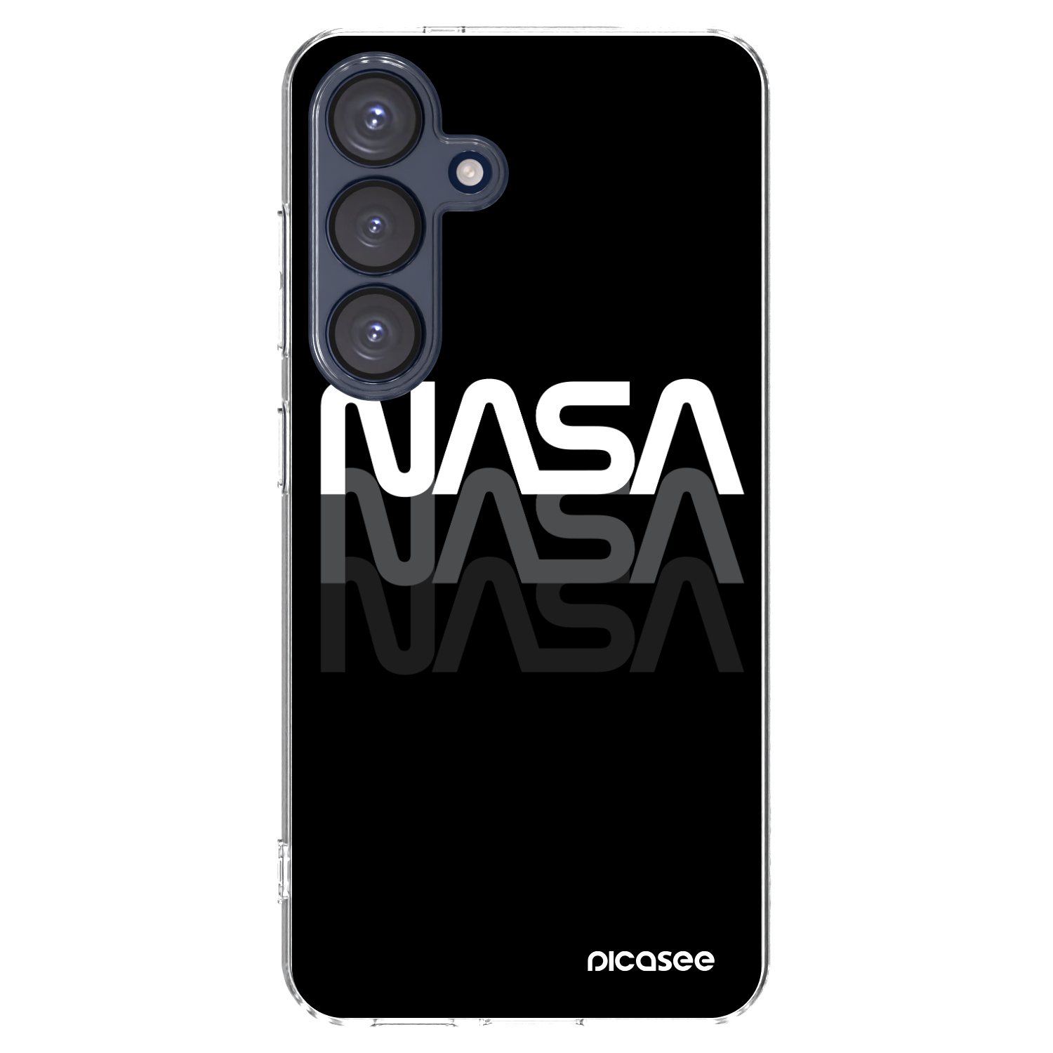 Picasee Samsung Galaxy S25 5G Hülle - Transparentes Silikon - NASA Triple