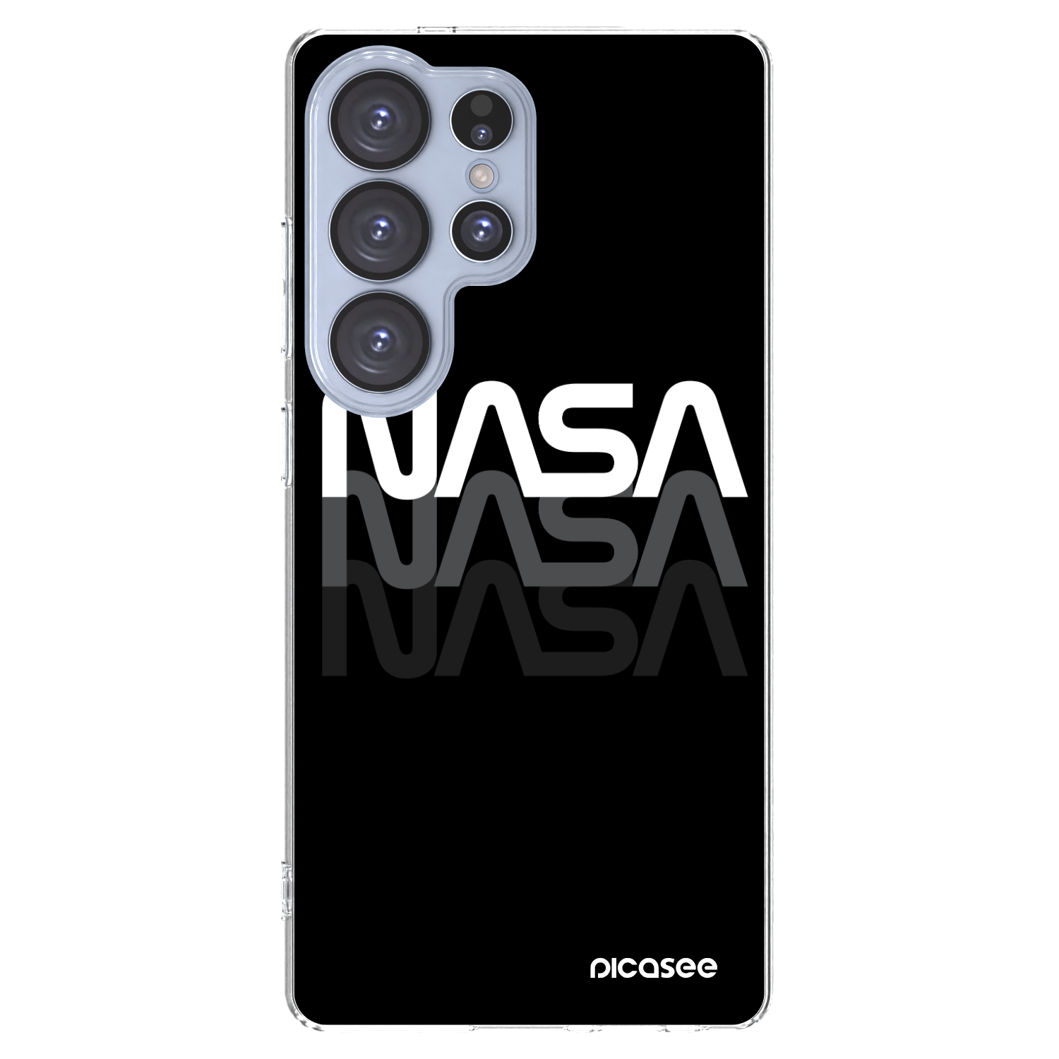 Picasee Samsung Galaxy S25 Ultra 5G Hülle - Transparentes Silikon - NASA Triple