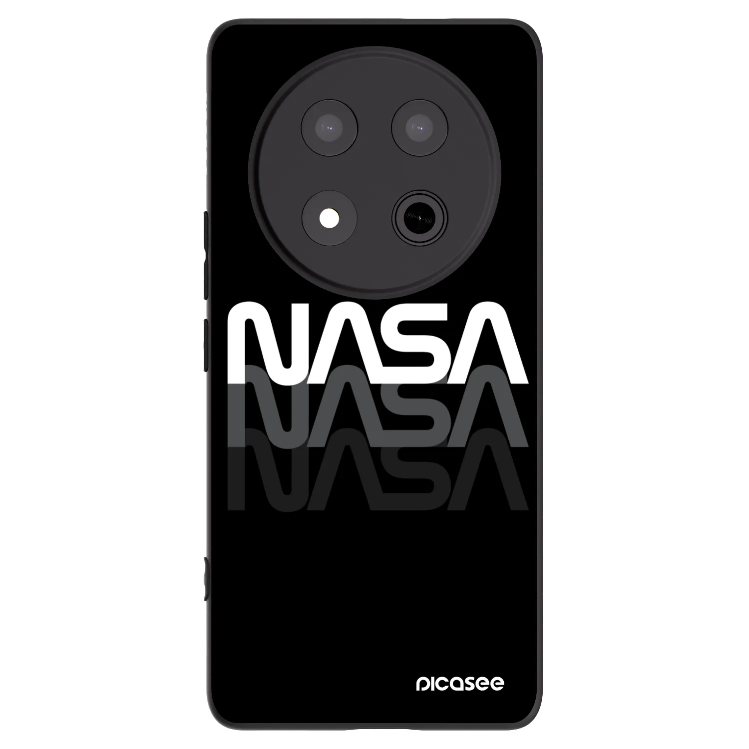Picasee Honor Magic7 Lite 5G Hülle - Schwarzes Silikon - NASA Triple