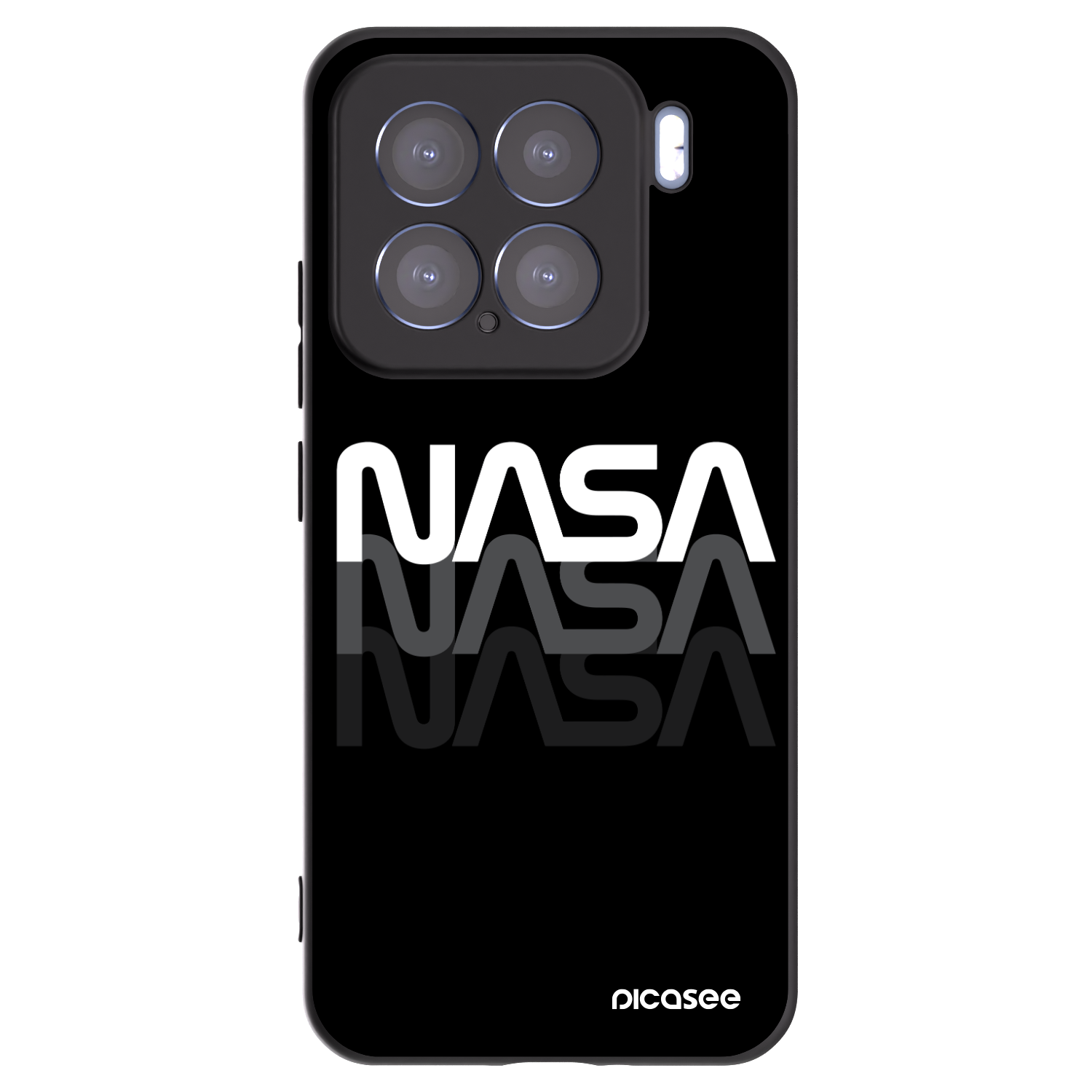 Picasee Xiaomi 15 Hülle - Schwarzes Silikon - NASA Triple