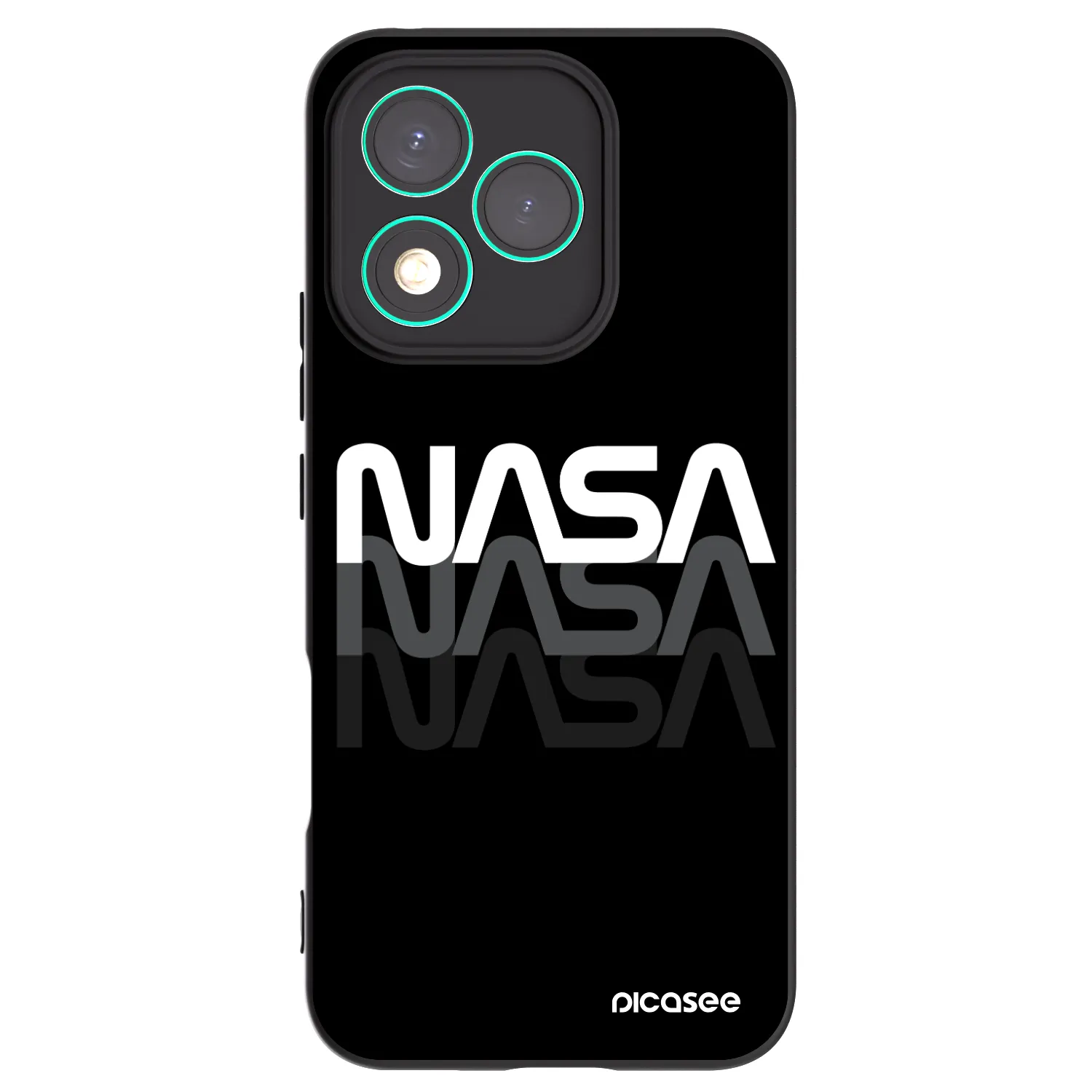 Picasee Honor 400 Lite 5G Hülle - Schwarzes Silikon - NASA Triple