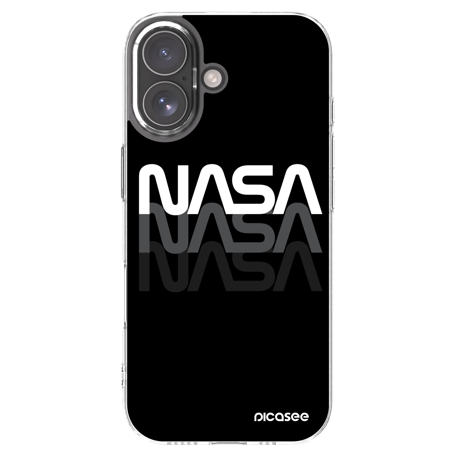 Picasee Apple iPhone 17 Hülle - Transparentes Silikon - NASA Triple