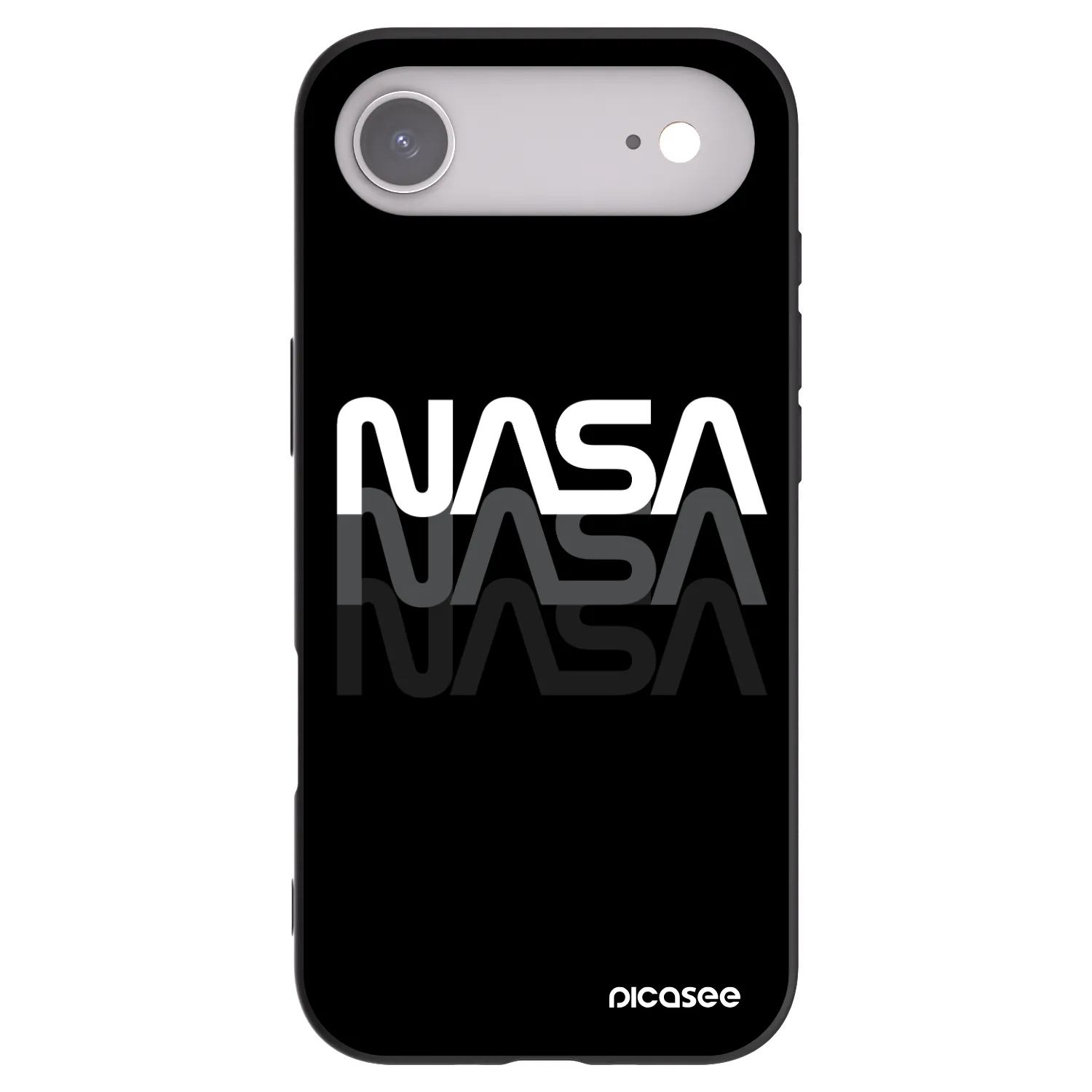 Picasee Apple iPhone Air Hülle - Schwarzes Silikon - NASA Triple