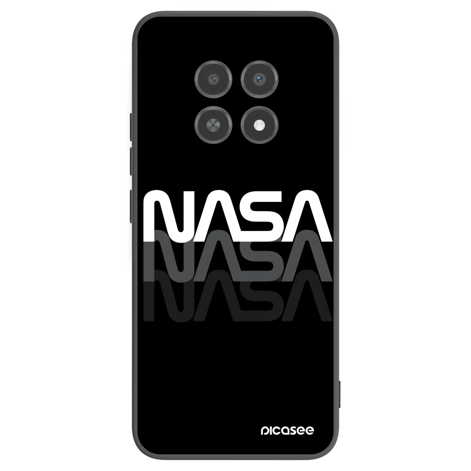 Picasee Realme 12X Hülle - Schwarzes Silikon - NASA Triple