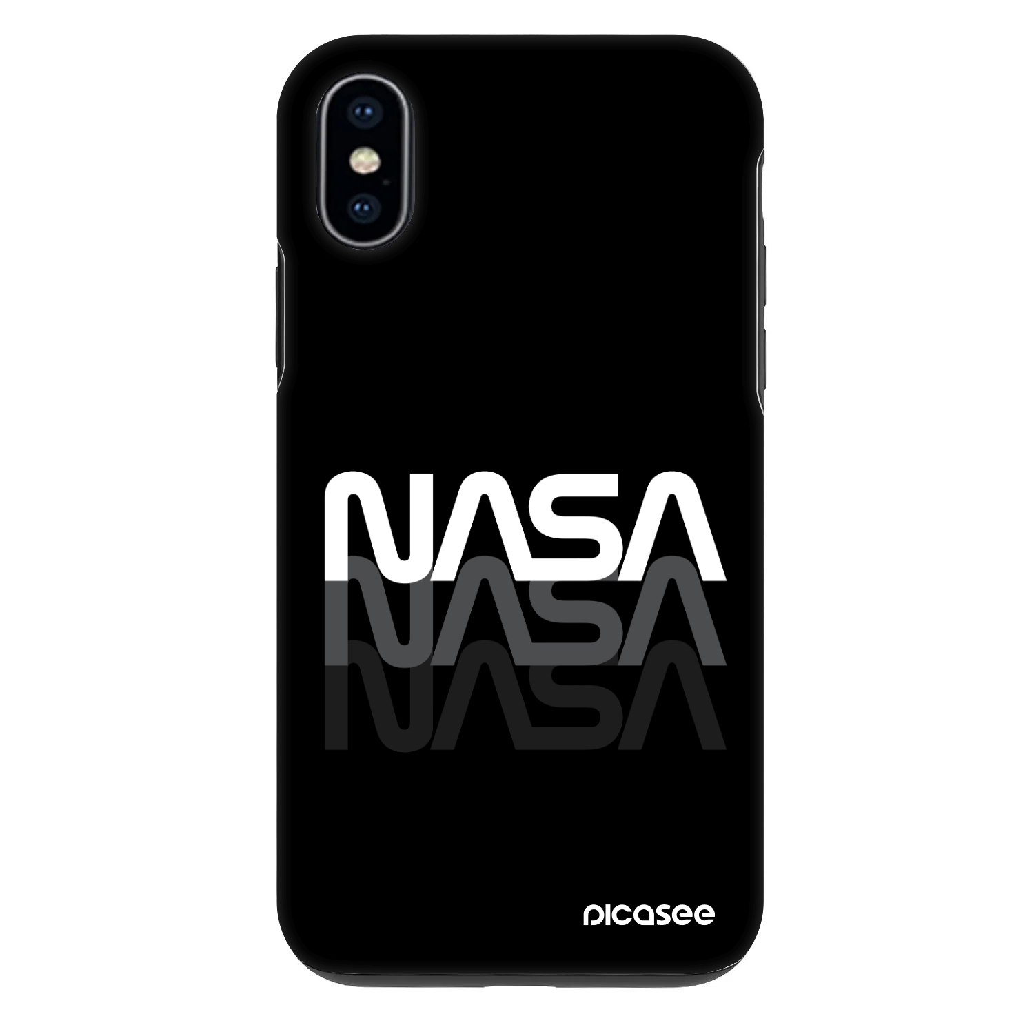 Picasee Fashion Case für Apple iPhone X/XS - NASA Triple