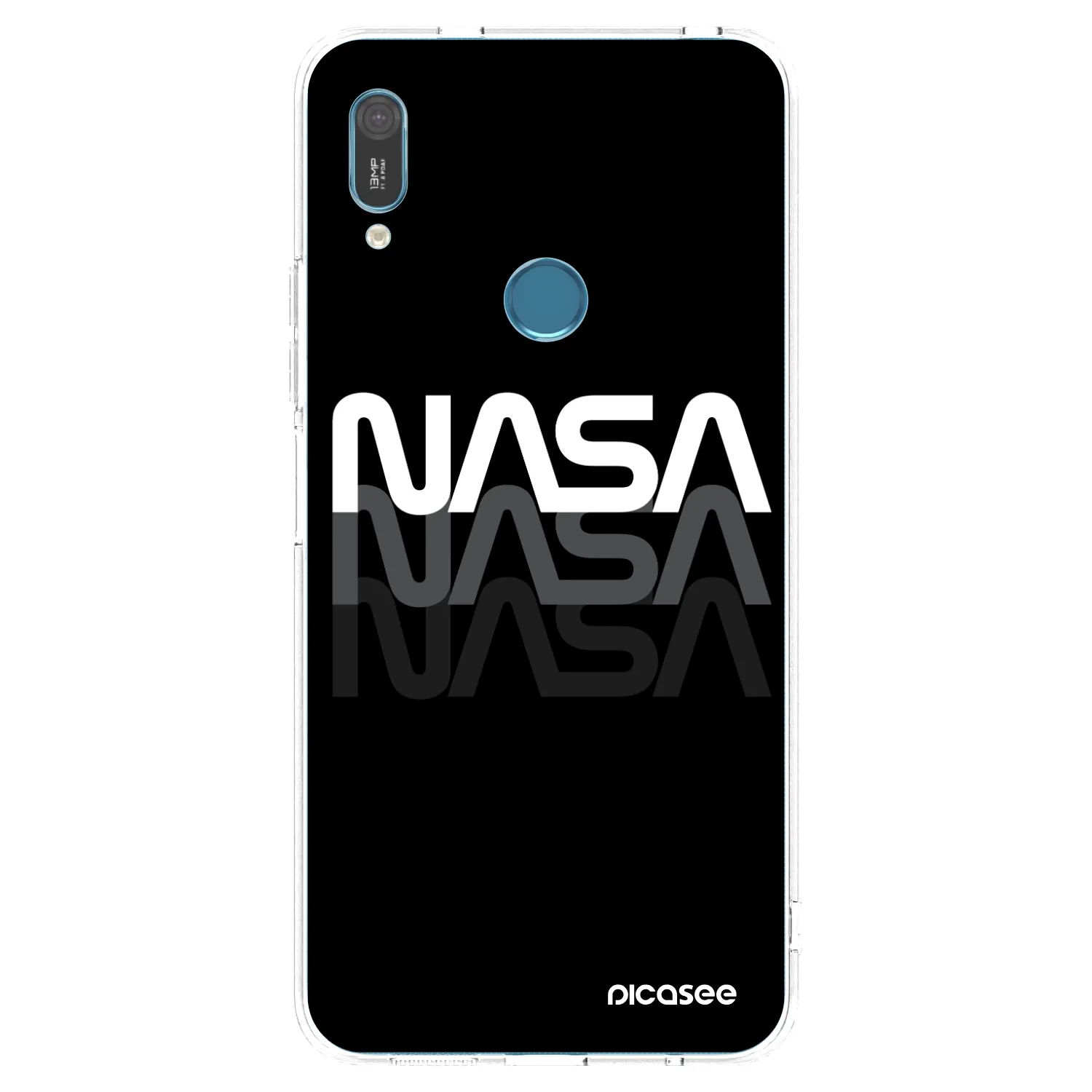 Picasee Huawei Y6 2019 Hülle - Transparentes Silikon - NASA Triple