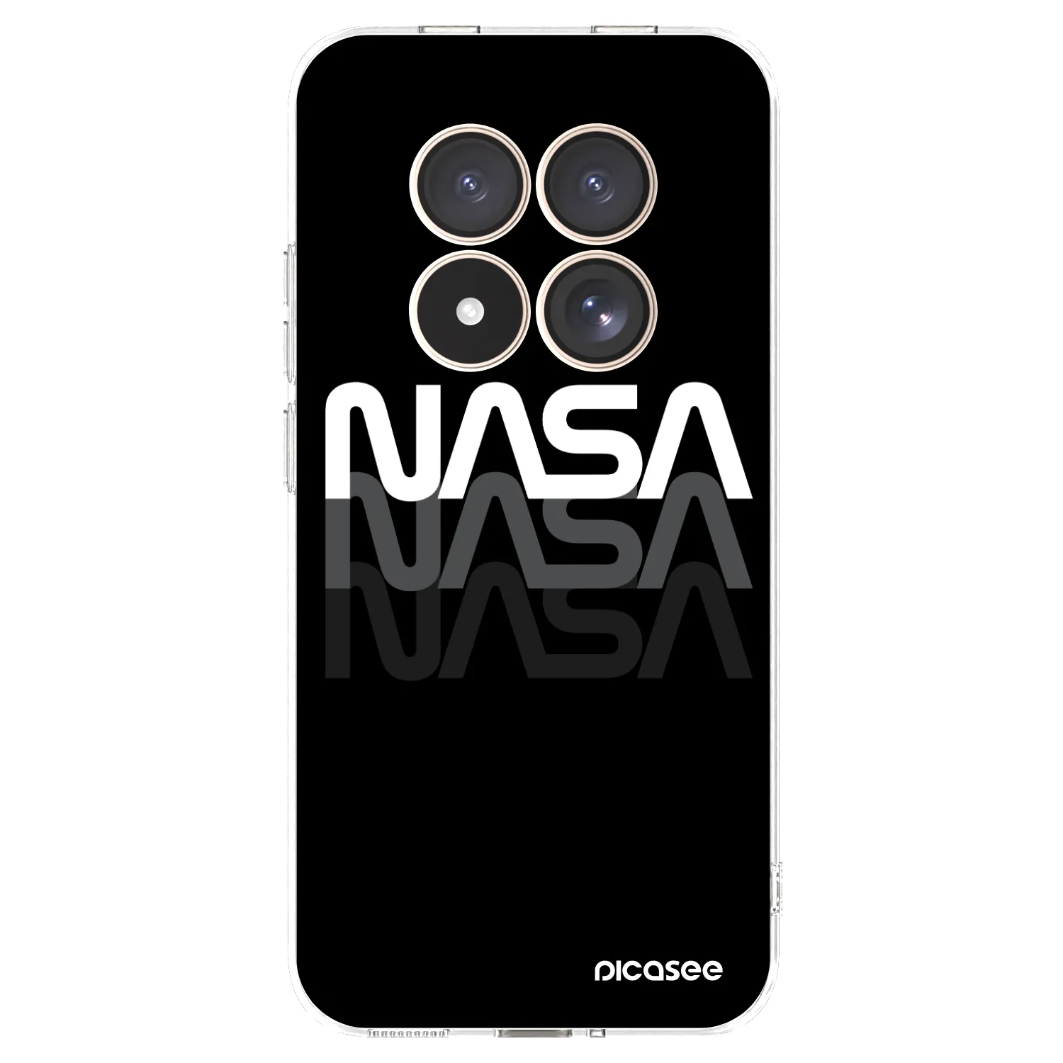 Picasee Xiaomi Redmi Note 15 Pro 4G Hülle - Transparentes Silikon - NASA Triple
