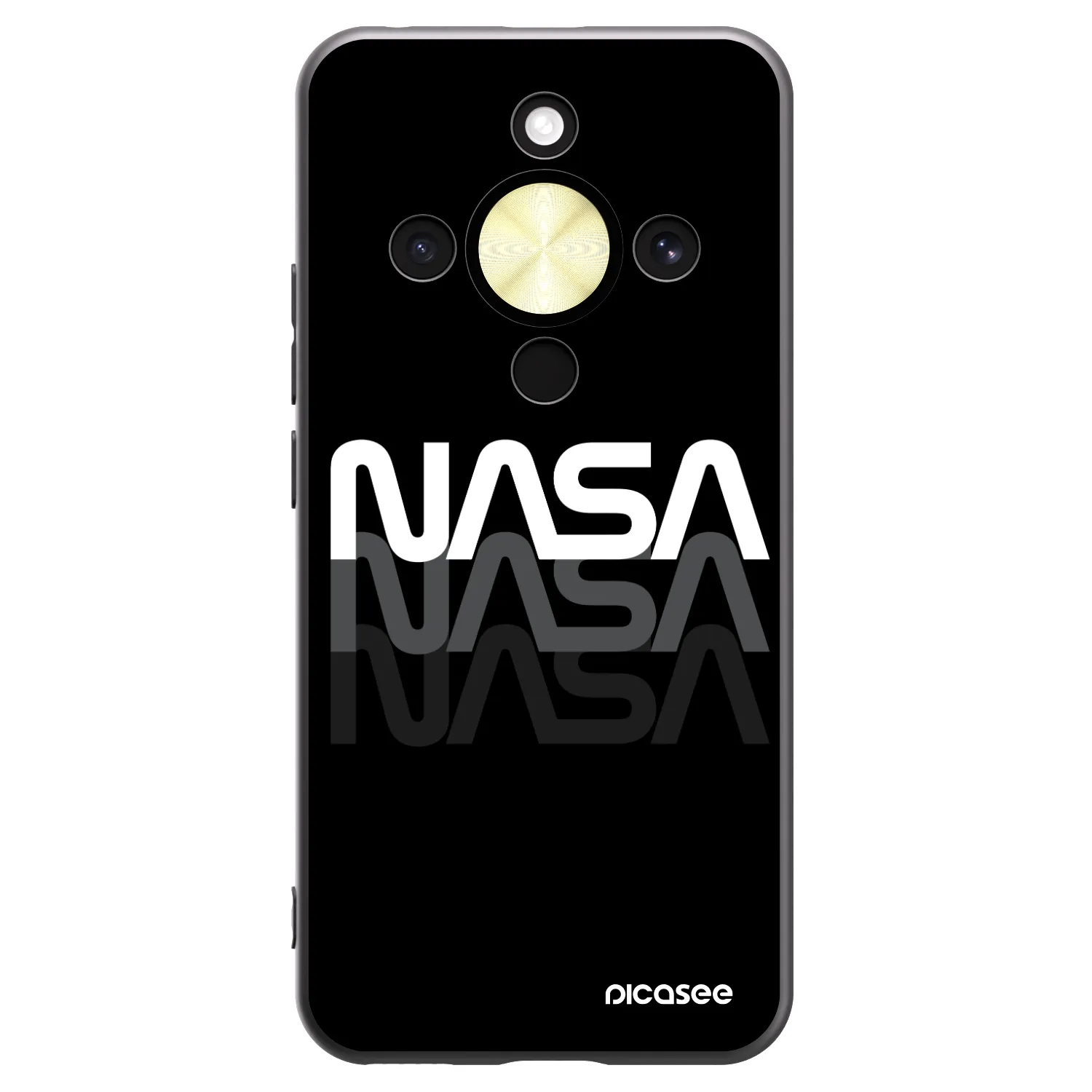 Picasee Honor Magic8 Lite 5G Hülle - Schwarzes Silikon - NASA Triple