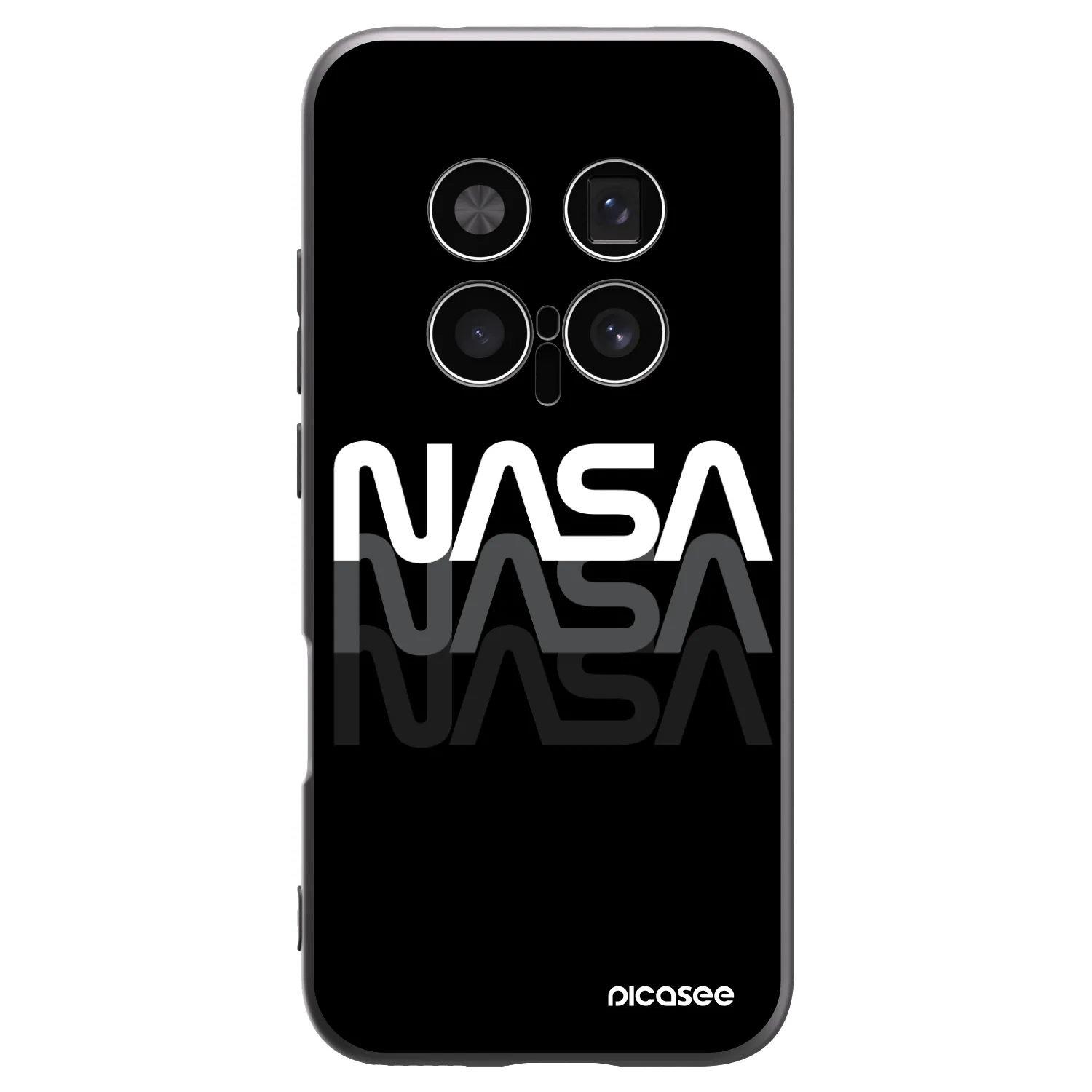 Picasee Honor Magic8 Pro 5G Hülle - Schwarzes Silikon - NASA Triple