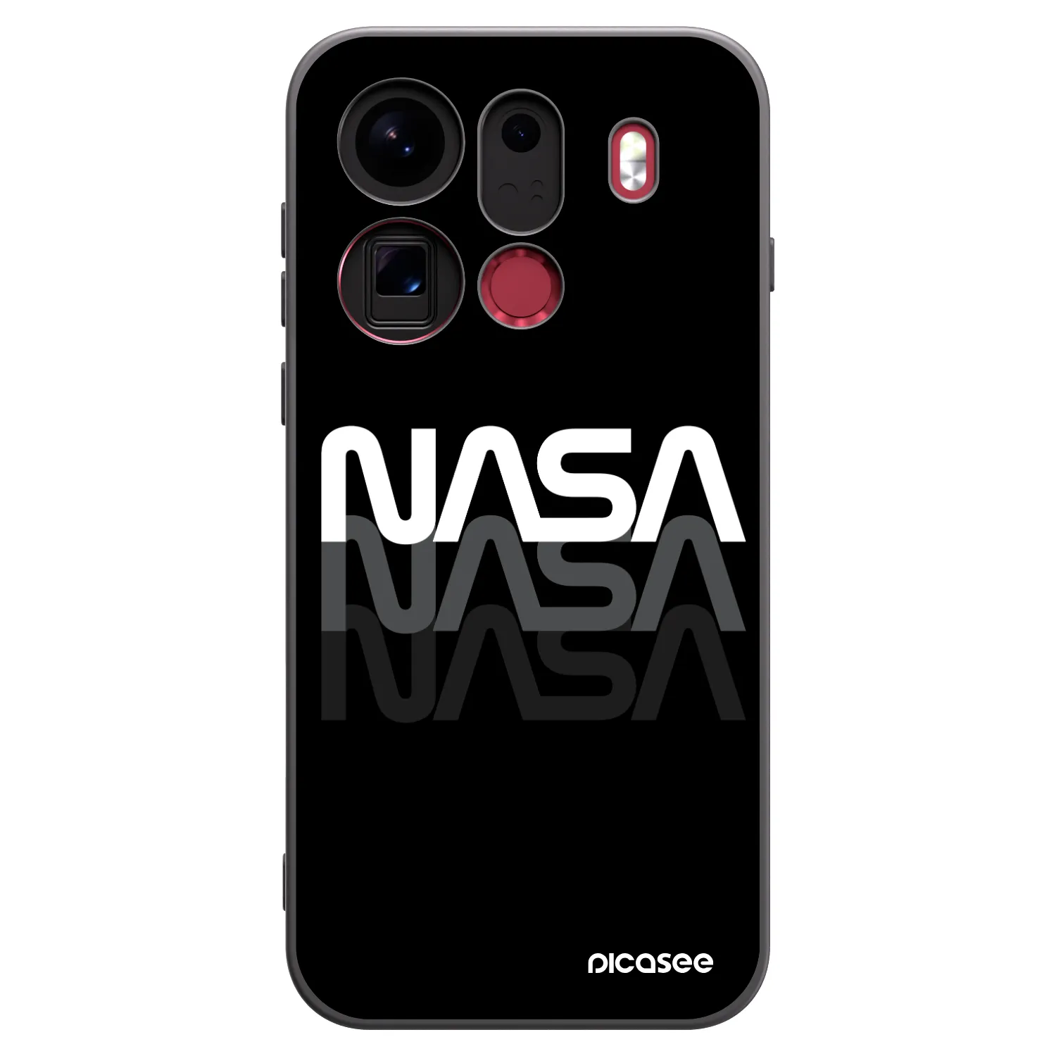 Picasee OPPO Find X9 Pro Hülle - Schwarzes Silikon - NASA Triple
