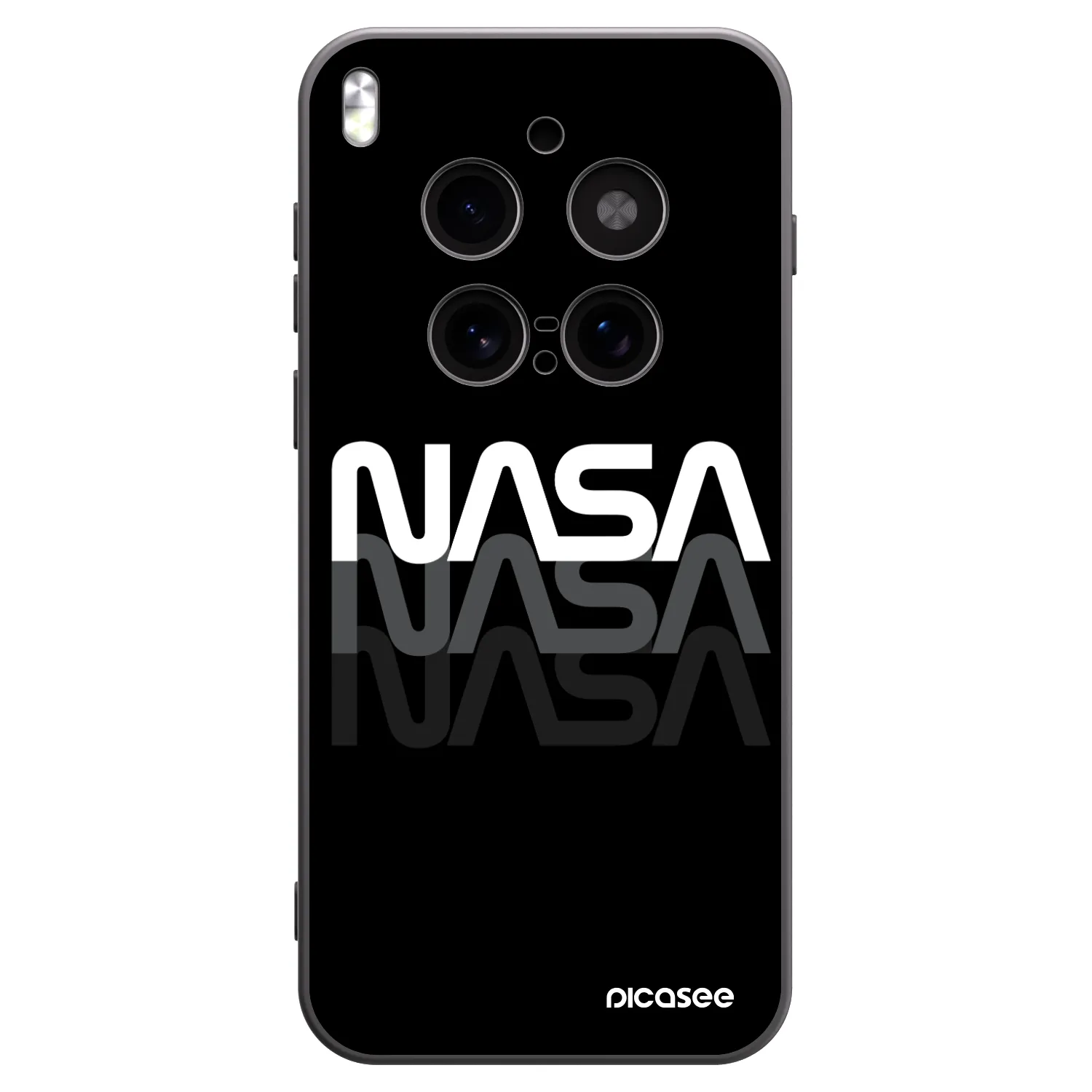 Picasee Vivo X300 Pro Hülle - Schwarzes Silikon - NASA Triple