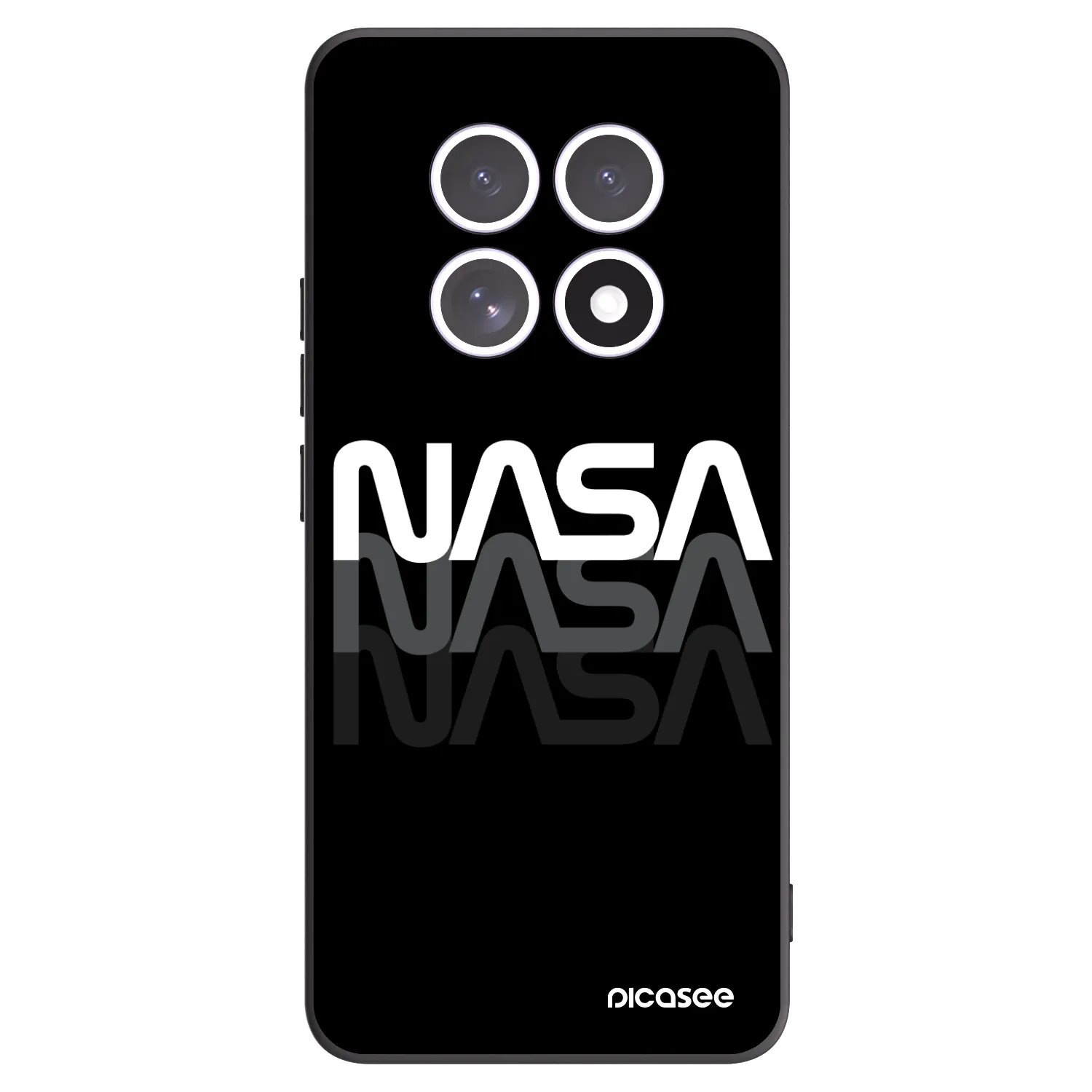 Picasee Xiaomi Redmi Note 15 5G Hülle - Schwarzes Silikon - NASA Triple