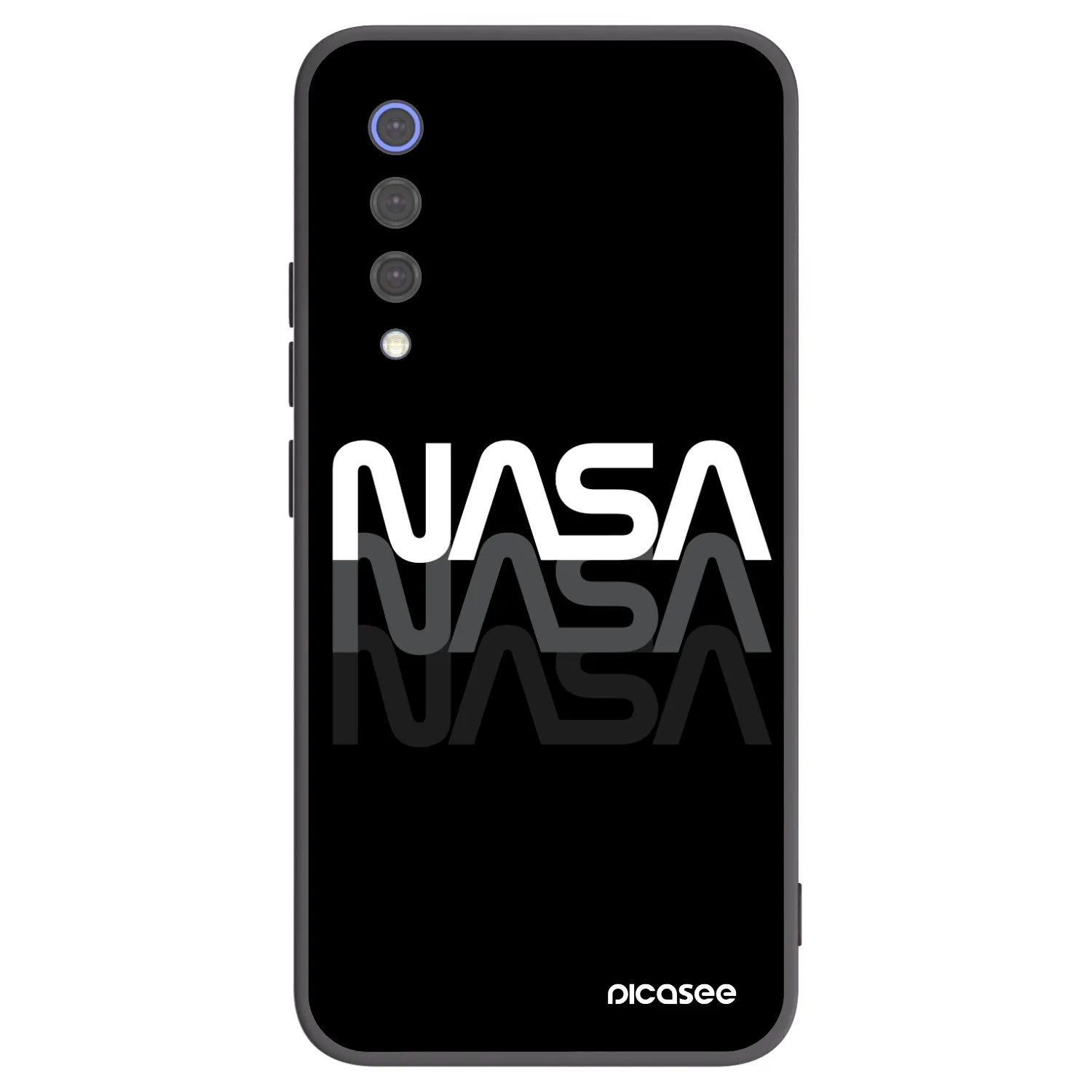 Picasee Xiaomi Mi 9 SE Hülle - Schwarzes Silikon - NASA Triple