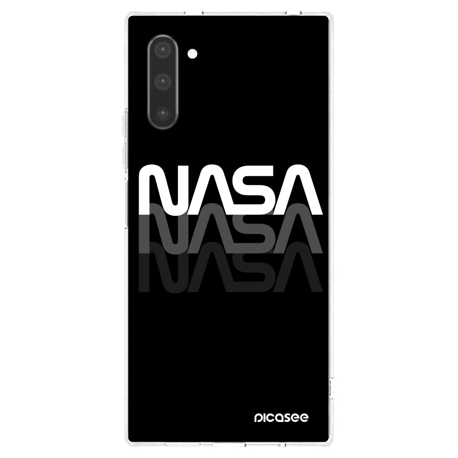 Picasee Samsung Galaxy Note 10 N970F Hülle - Transparentes Silikon - NASA Triple