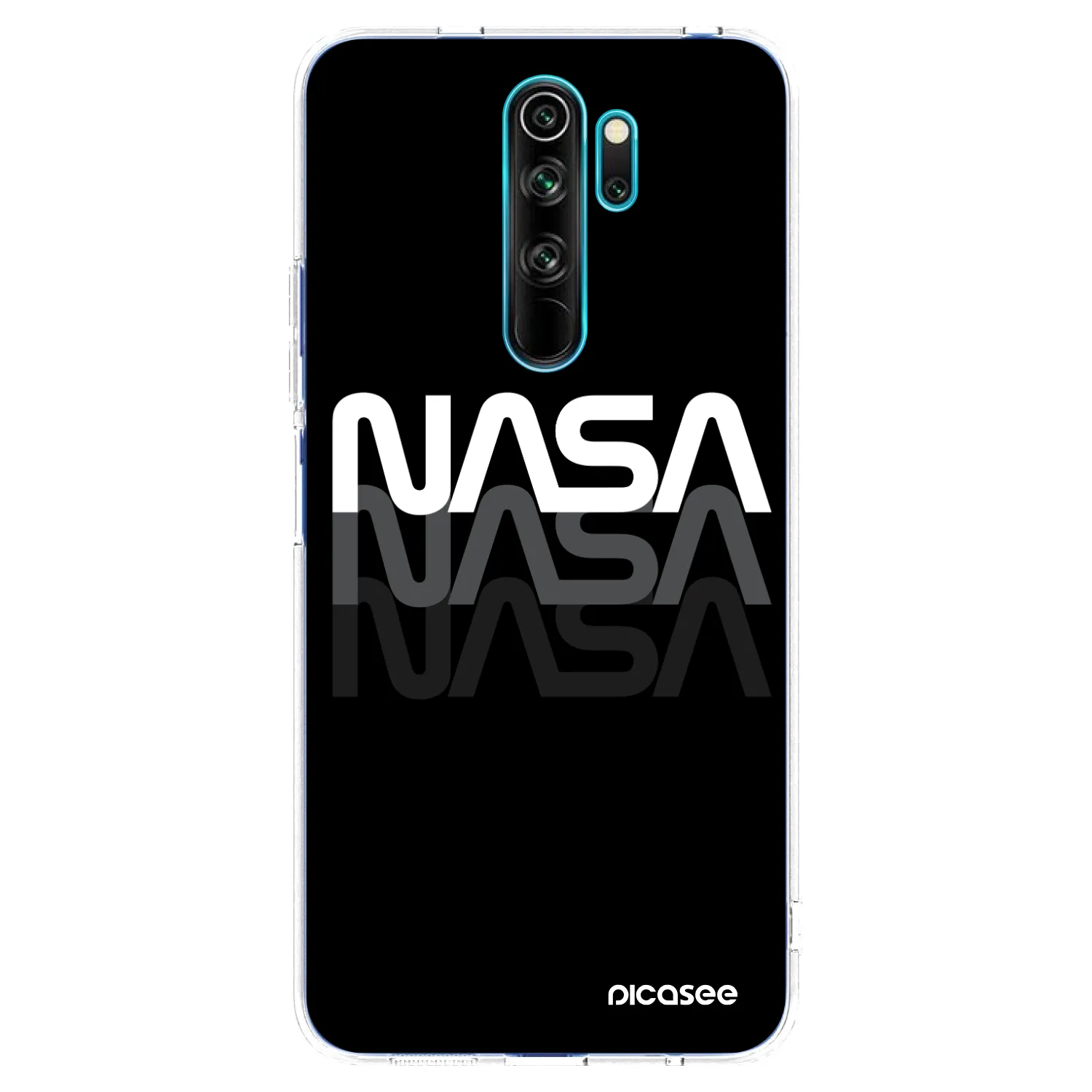 Picasee Xiaomi Redmi Note 8 Pro Hülle - Transparentes Silikon - NASA Triple