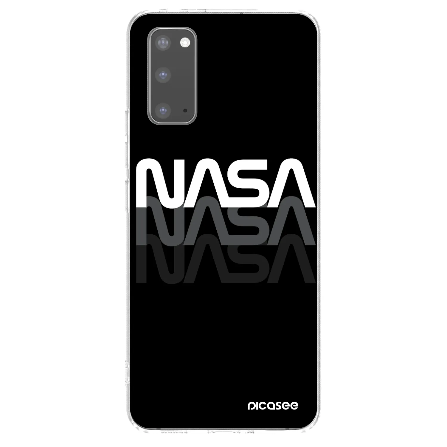 Picasee Samsung Galaxy S20 G980F Hülle - Transparentes Silikon - NASA Triple