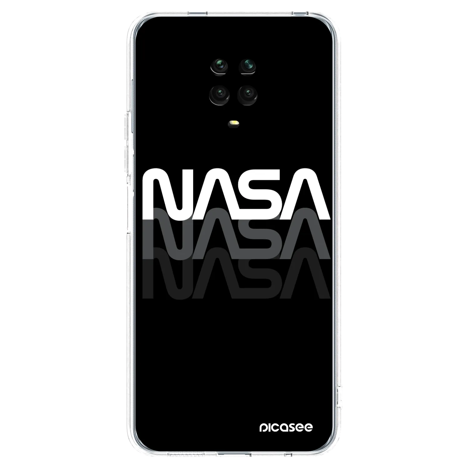 Picasee Xiaomi Redmi Note 9 Pro Hülle - Transparentes Silikon - NASA Triple