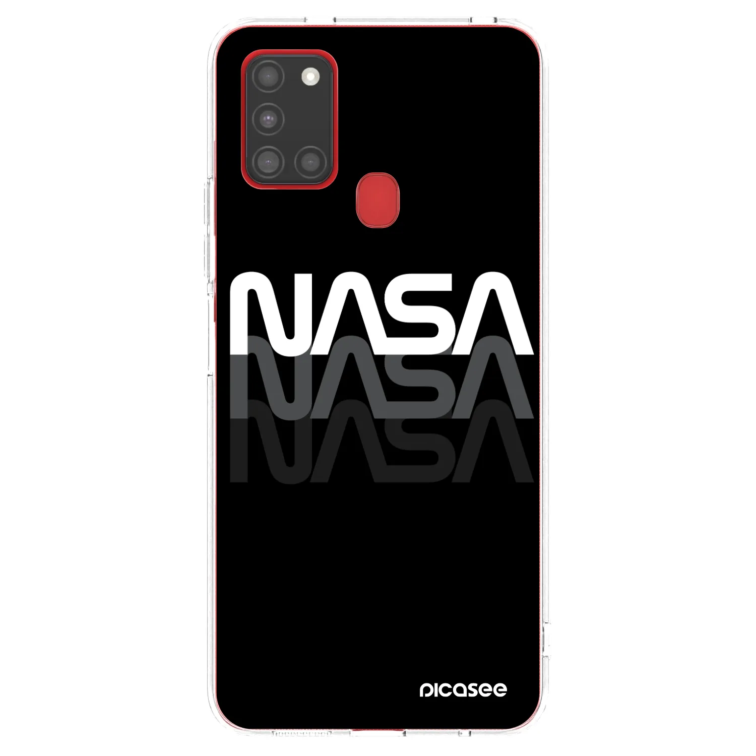 Picasee Samsung Galaxy A21s Hülle - Transparentes Silikon - NASA Triple