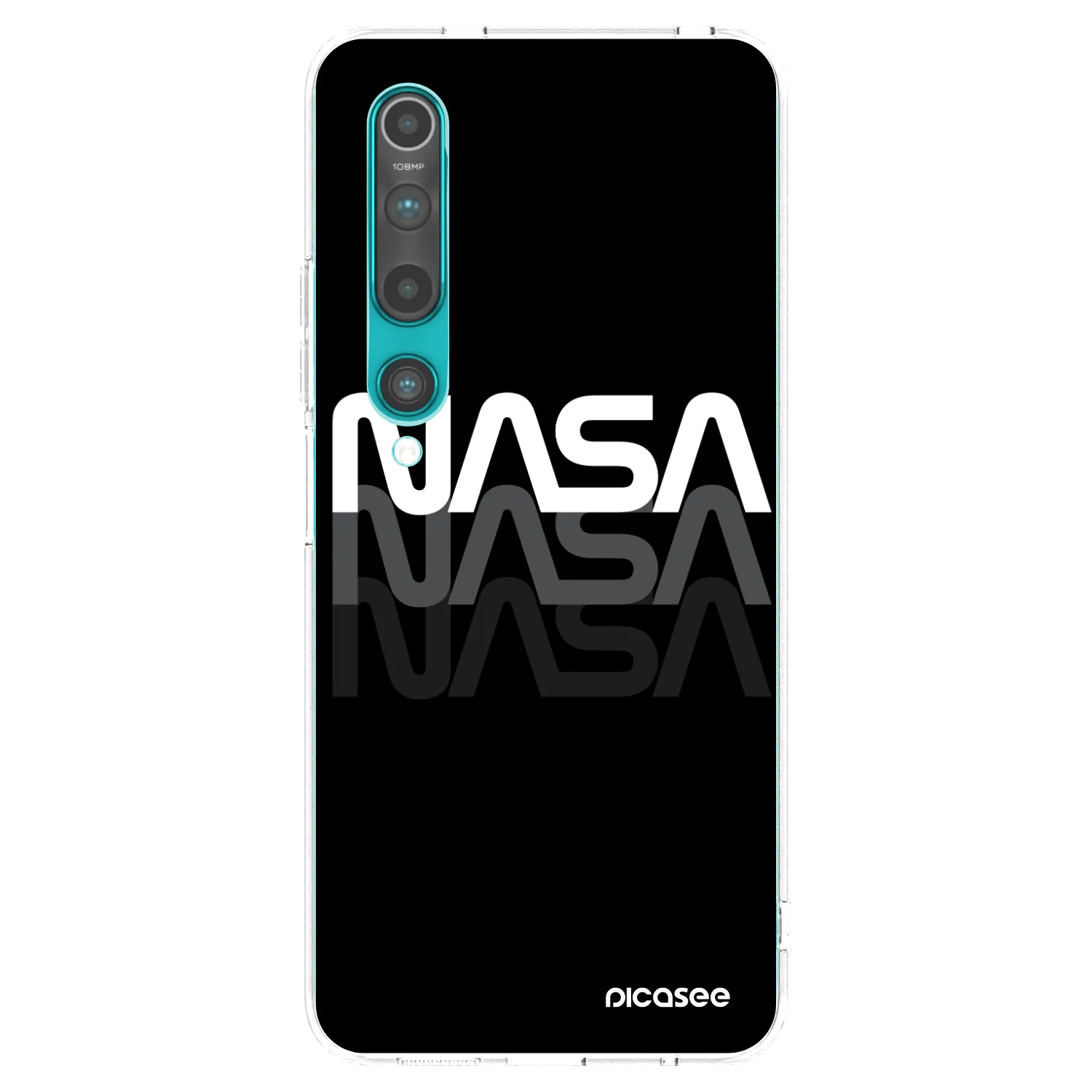 Picasee Xiaomi Mi 10 Hülle - Transparentes Silikon - NASA Triple