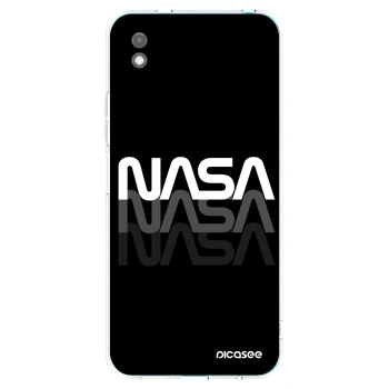 Picasee Xiaomi Redmi 9A Hülle - Schwarzes Silikon - NASA Triple