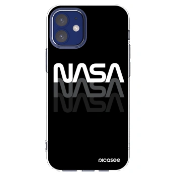 Picasee Apple iPhone 12 mini Hülle - Transparentes Silikon - NASA Triple