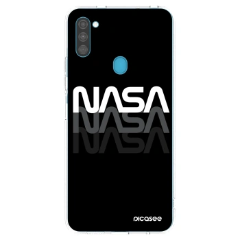Picasee Samsung Galaxy M11 Hülle - Transparentes Silikon - NASA Triple