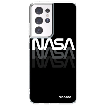 Picasee Samsung Galaxy S21 Ultra 5G G998B Hülle - Transparentes Silikon - NASA Triple