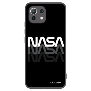 Picasee Xiaomi Mi 11 Lite Hülle - Schwarzes Silikon - NASA Triple