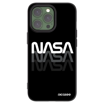 Picasee Apple iPhone 13 Pro Hülle - Schwarzes Silikon - NASA Triple