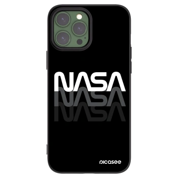 Picasee Apple iPhone 13 Pro Max Hülle - Schwarzes Silikon - NASA Triple