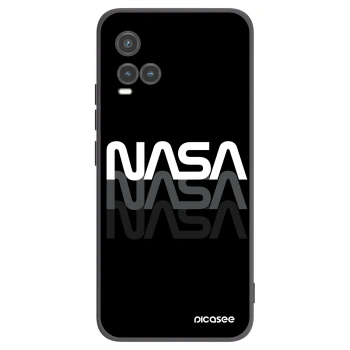 Picasee Vivo Y33s Hülle - Schwarzes Silikon - NASA Triple