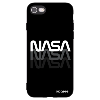 Picasee Apple iPhone SE 2022 Hülle - Schwarzes Silikon - NASA Triple