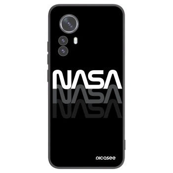 Picasee Xiaomi 12 Pro Hülle - Schwarzes Silikon - NASA Triple
