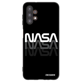 Picasee Samsung Galaxy A13 4G A135 Hülle - Schwarzes Silikon - NASA Triple