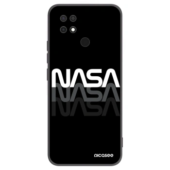 Picasee Xiaomi Redmi 10C Hülle - Schwarzes Silikon - NASA Triple