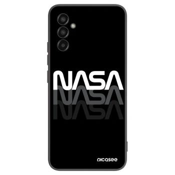 Picasee Samsung Galaxy M13 M135F Hülle - Schwarzes Silikon - NASA Triple