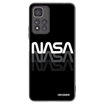 Picasee Xiaomi Redmi Note 11 Pro+ 5G Hülle - Schwarzes Silikon - NASA Triple