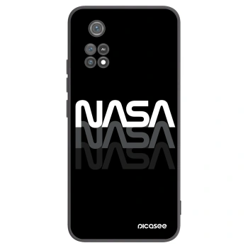 Picasee Xiaomi Poco M4 Pro Hülle - Schwarzes Silikon - NASA Triple