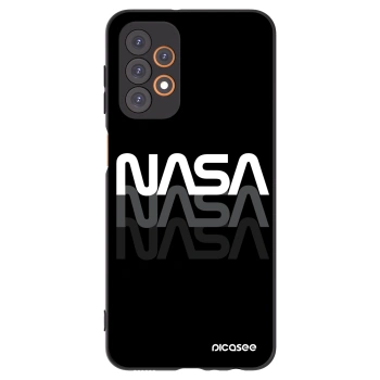 Picasee Samsung Galaxy A23 A235F 4G Hülle - Schwarzes Silikon - NASA Triple
