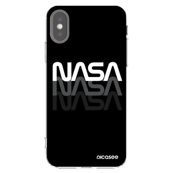 Picasee Apple iPhone X/XS Hülle - Transparentes Silikon - NASA Triple