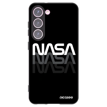 Picasee Samsung Galaxy S23 5G Hülle - Schwarzes Silikon - NASA Triple