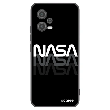 Picasee Xiaomi Poco X5 Hülle - Schwarzes Silikon - NASA Triple